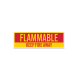 Magnetic Cabinet Flammable Magnetic Sign (Non Reflective)