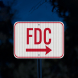 Fire Department Connection FDC Aluminum Sign (EGR Reflective)