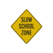 Warning Slow School Zone Aluminum Sign (EGR Reflective)