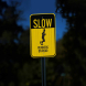 Slow Runners On Road Aluminum Sign (EGR Reflective)