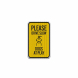 Please Drive Slow Dogs At Play Aluminum Sign (EGR Reflective)