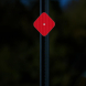 Reflective Delineator Red Aluminum Sign (HIP Reflective)