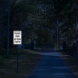 Private Road No Thru Traffic Aluminum Sign (HIP Reflective)
