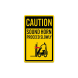 OSHA Caution Sound Horn Decal (Non Reflective)