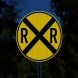 MUTCD Compliant Railroad Crossing Aluminum Sign (HIP Reflective)