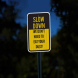Keep Dust Down Traffic Aluminum Sign (HIP Reflective)