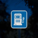 Ev Electric Vehicle Charging Station Aluminum Sign (EGR Reflective)