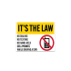 Driving Rule It'S The Law Decal (Non Reflective)
