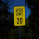 Speed Limit 20 Aluminum Sign (HIP Reflective)