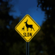 Crossing Deer Xing Aluminum Sign (HIP Reflective)