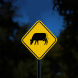 Cattle Traffic Aluminum Sign (HIP Reflective)
