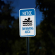 Water Safety Swimming Area Aluminum Sign (Diamond Reflective)