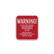 Warning Equipped With GPS Microchip Tracking Aluminum Sign (EGR Reflective)