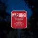 Warning Equipped With GPS Microchip Tracking Aluminum Sign (HIP Reflective)
