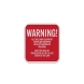 Warning Equipped With GPS Microchip Tracking Aluminum Sign (Diamond Reflective)