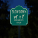 Slow Down, Kids & Pets At Play Aluminum Sign (HIP Reflective)