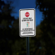 Social Distancing Patients Only Beyond This Point Aluminum Sign (EGR Reflective)
