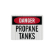 OSHA Danger Propane Tanks Decal (EGR Reflective)