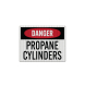 OSHA Danger Propane Cylinders Decal (EGR Reflective)