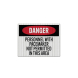 OSHA Danger Personnel With Pacemaker Not Permitted Decal (EGR Reflective)