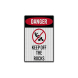 OSHA Danger Keep Off The Rocks Decal (EGR Reflective)