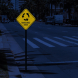 Roundabout Ahead Aluminum Sign (Diamond Reflective)