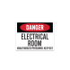 OSHA Electrical Room Keep Out Decal (Non Reflective)