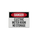 OSHA Danger Electric Meter Room Decal (EGR Reflective)