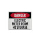 OSHA Danger Electric Meter Room Aluminum Sign (EGR Reflective)