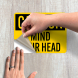 OSHA Caution Mind Your Head Decal (Non Reflective)