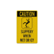 Slippery When Wet Or Icy Decal (EGR Reflective)