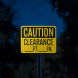 OSHA Clearance Aluminum Sign (EGR Reflective)