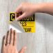 OSHA Caution Bees Stay Clear Decal (Non Reflective)