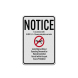 National Park Service Drone Liability Aluminum Sign (Diamond Reflective)