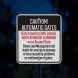 Gate Warning Aluminum Sign (EGR Reflective)