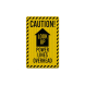 Caution! Look Up Power Lines Overhead Decal (EGR Reflective)