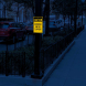 Caution Sidewalk Aluminum Sign (HIP Reflective)