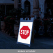Stop Parking Lot Corflute Sign (Reflective)