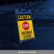 Caution Stop Parking Corflute Sign (Reflective)