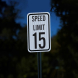 MUTCD Speed Limit 15 Aluminum Sign (EGR Reflective)