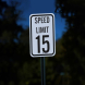 MUTCD Speed Limit 15 Aluminum Sign (Diamond Reflective)
