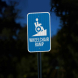 Wheelchair Ramp Aluminum Sign (EGR Reflective)