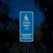 Connecticut Reserved Parking Permit Aluminum Sign (HIP Reflective)