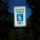 Reserved Parking Only Aluminum Sign (EGR Reflective)