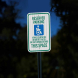 Reserved Parking Vehicles Aluminum Sign (HIP Reflective)
