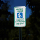 Reserved Parking Vehicles Aluminum Sign (Diamond Reflective)