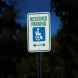 ADA Handicap Reserved Parking Aluminum Sign (EGR Reflective)