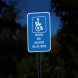 Parking Only Violators Aluminum Sign (EGR Reflective)