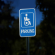 ADA Handicap Parking Aluminum Sign (HIP Reflective)