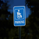 ADA Handicap Parking Aluminum Sign (Diamond Reflective)